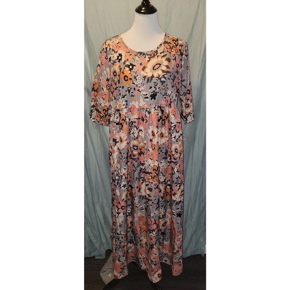 NWOT Floral long Dress large
